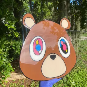 Graduation Bear Epoxy Poster Wall Art for Home Decor