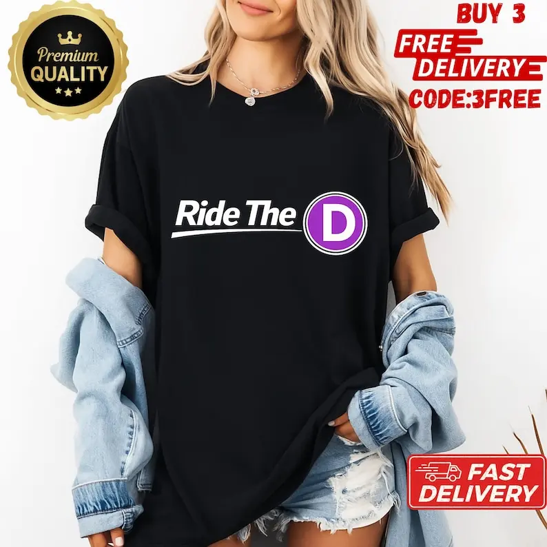 Ride The D Metro Shirt, Public Transit Enthusiast Gift Tee, Funny LA ...