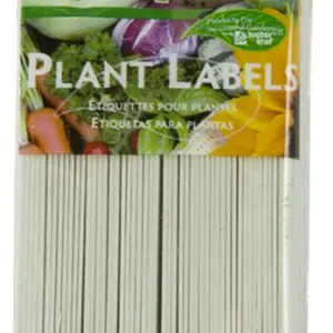 Rapidclip Plant Labels- 6" x 5/8"- White Plastic 50 Pack