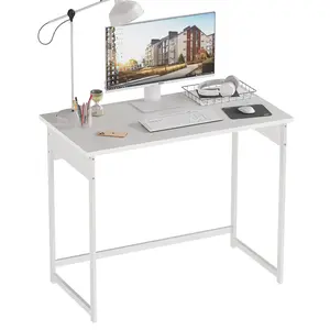 Computer desk, waterproof and scratch-resistant surface, easy to assemble, black office desk, student study desk.