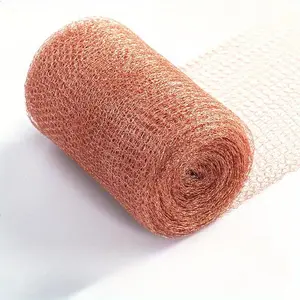 Anti-snail copper mesh air conditioning filter-industrial grade, woven copper mesh, gas-liquid filtration signal shielding distilled copper wire filter, 127mm in diameter, 3m long