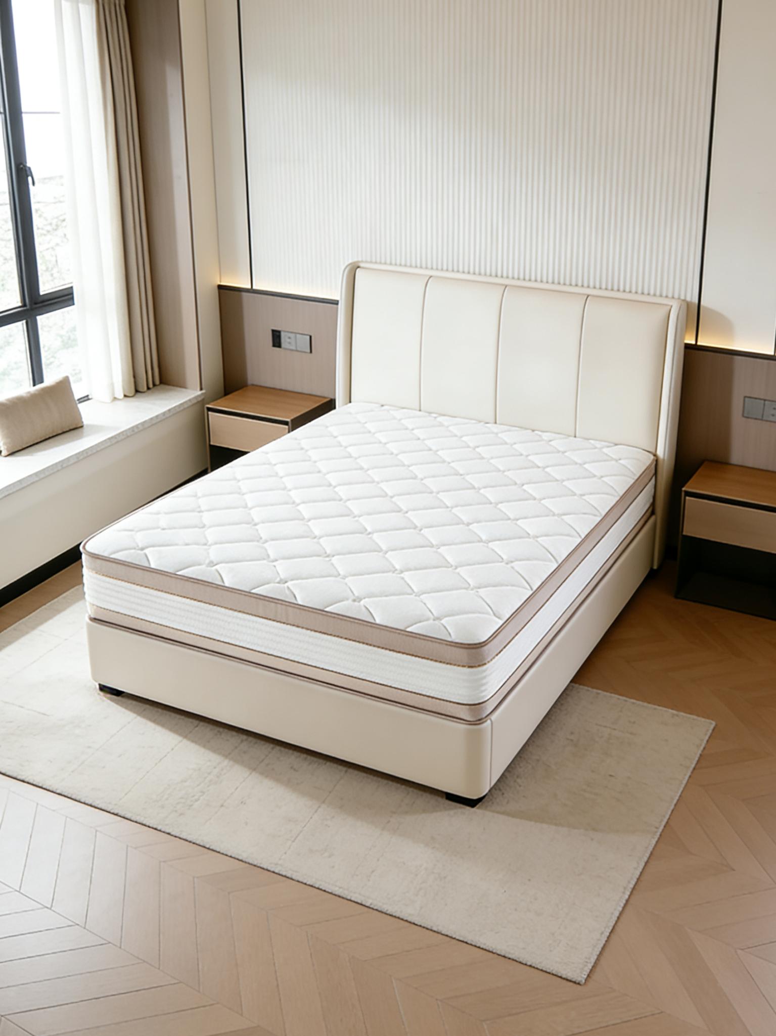 Luxury Medium Firm Pocket Spring Mattress | 2.2mm Strong Support Orthopedic Mattress | Motion Isolation No Partner Disturbance | Back Pain Relief | Breathable Durable Hotel Quality Bed in a Box