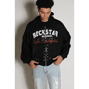 Cypher Black Rhinestone Hoodie