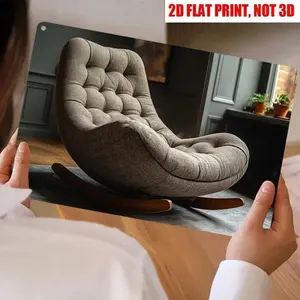 【20*30cm/8*12inch】Mid Century Modern Chair Metal Sign – Lounge Seating for Living Room & Nursery, Summer Vibes