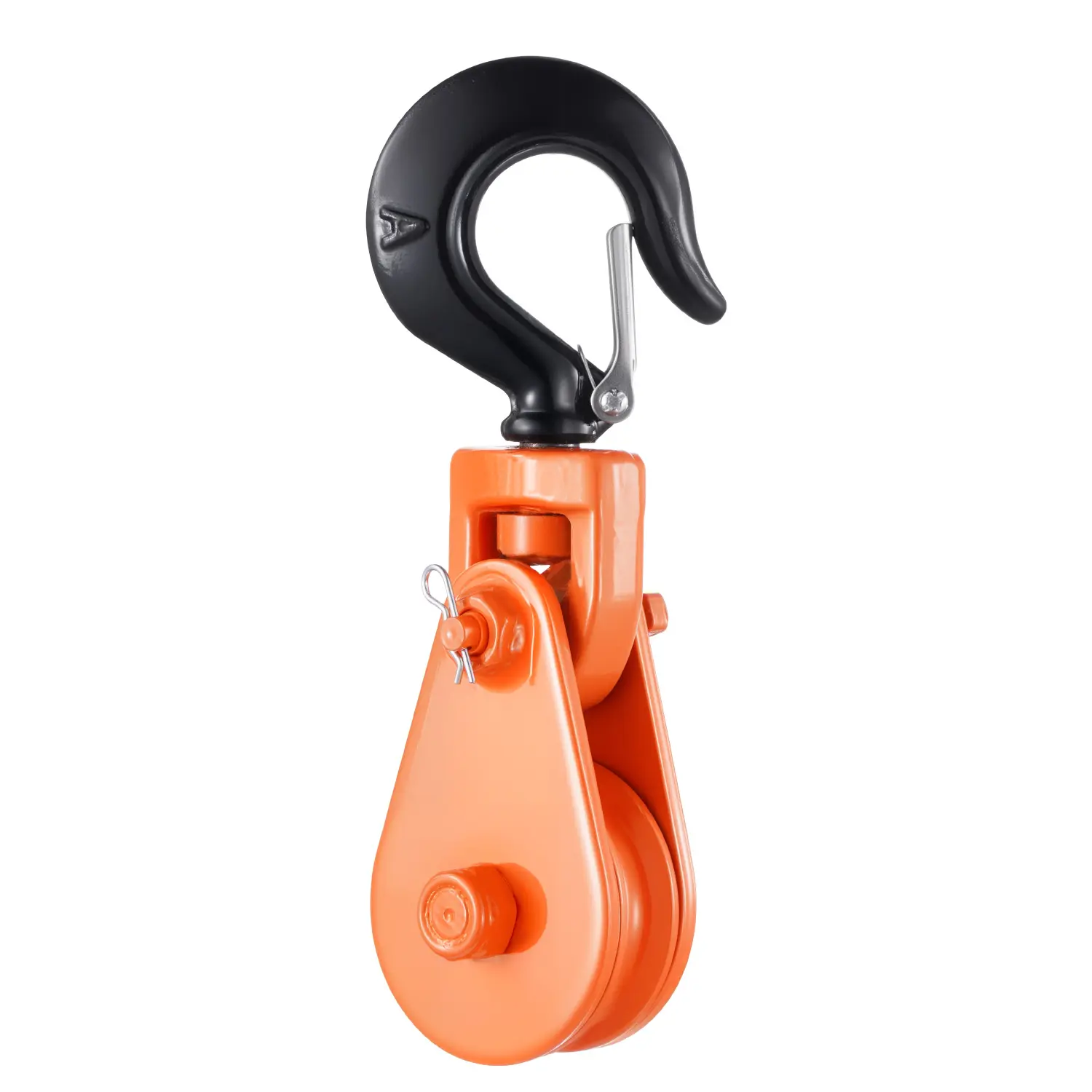 【summerfinds】VEVOR 2 Ton Snatch Block with Swivel Hook, 3" Sheave 3/8" Inch Wire Rope, Heavy Duty Snatch Block Pulley 4400 lbs for Towing and Recovery operations on Tow Truck Rollback Wrecker Car Hauler Winches