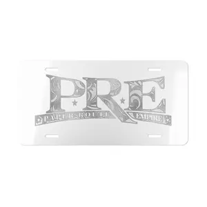 Paper Route Empire PRE License Plate Multi Color 12x6 Inch Aluminum Frame UV Resistant Waterproof Fade Resistant for Cars Trucks and Motorcycles