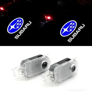 Ultra-Bright 3D Shadow Light Ghost Shadow Car Door Lights for Subaru, 2-Pack Step LED Puddle Lights with Extension Cord, Fits Subaru Outback, Forester, Legacy, Impreza