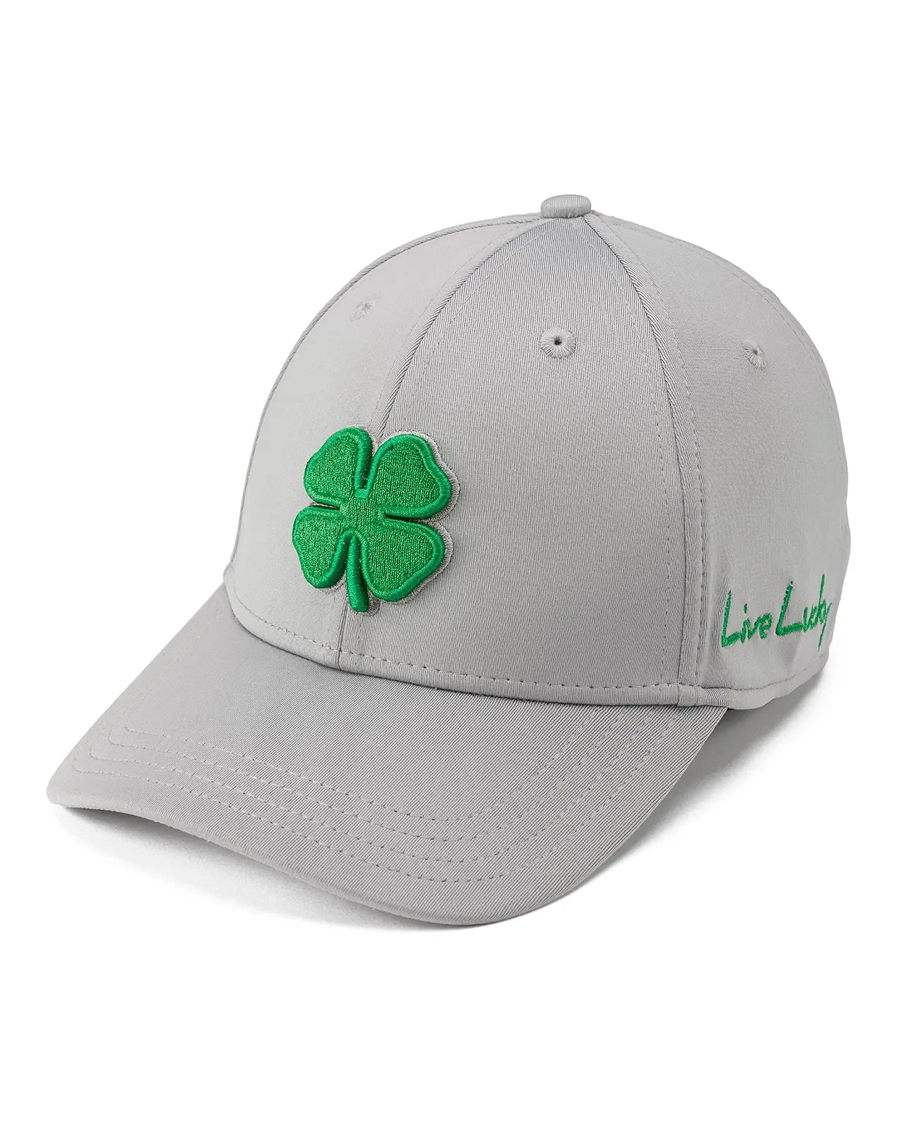 Premium Clover 134 Grey Fitted Performance Hat