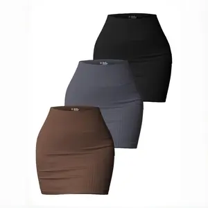TCVC Women's Micro Skort Ultimate High Waist Ribbed Seamless Winter Hip Skirt for Gym Tennis Golf High Stretch Athletic Skorts Spring & Summer OUtfits Clothes for Women Indoor Outdoor Casual Wear Womenswear