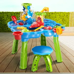 Kids Sand Water Table for Beach, Activity Sensory Play Table Toys for Toddlers, Water Activity Tables Summer Gift Toys for Outside Backyard,Outdoor Water Play Table Toys for Toddlers Kids Boys Girls, Kids Sand Water Sensory Table Age 3 4 5 6 7 8