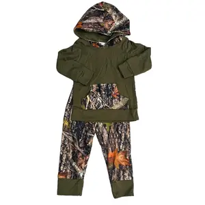 toddler boy clothes boy winter hoodies set pocket camo toddler hunting clothes pants set