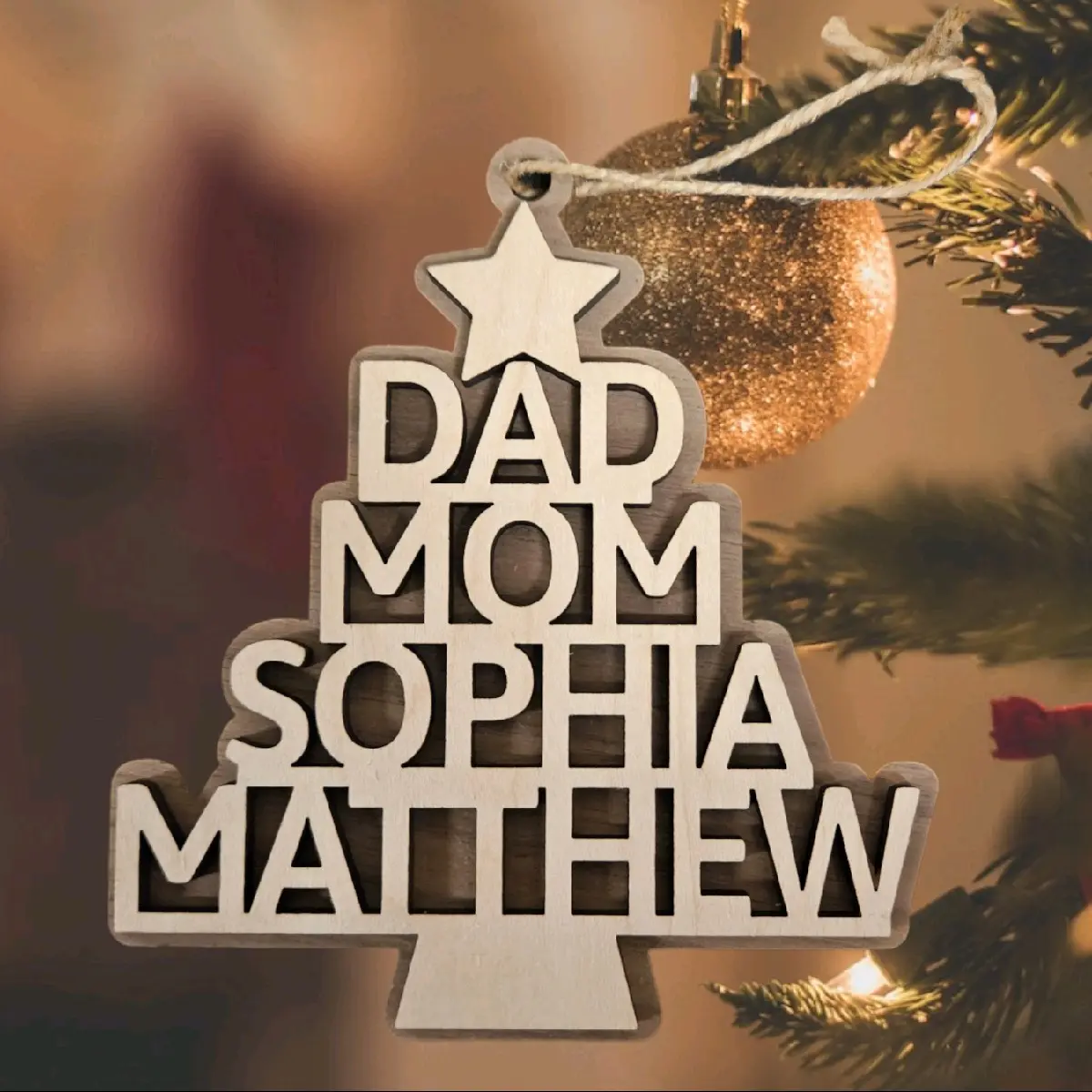 Personalized Christmas Tree Ornament