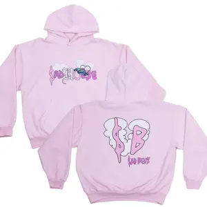 Sad Boyz House Pink Graphic Hoodie, Urban Style, junior h merch, sad boyz junior h merch, hoodie, Trendy Menswear Womenswear Pullover, Y2K Aesthetic Hoodie