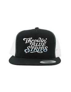 Throwin Blue Strips richadson trucker hat, base ball cap, dad cap, Gift for him and her, Idea for christmas, father day