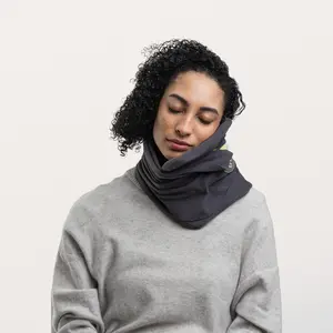 SNOOZE BUNDLE Super Soft Neck Support Travel Pillow - Lightweight and Machine Washable - Ergonomic Design for Traveling on Airplanes, Cars, and Trains