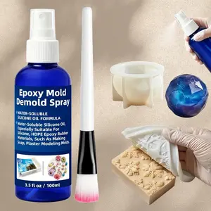 3.5 Oz/100ML Epoxy Mold Release Spray, Bubble-Free Casting, Extends Concrete & Rubber Mold Life, Handmade Craft Supplies, Mold Longevity