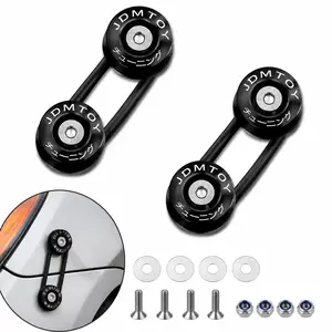 Universal JDM Front Bumper Quick Release Fastener Kit – Aluminum Bumper Retainer, Fender Tie Down Hardware, Black#JDMStyle #BumperQuickRelease #CarModification #JDMAccessories #TunerCar #DriftCar #CarEnthusiast #CustomBuildJDM bumper fasteners,