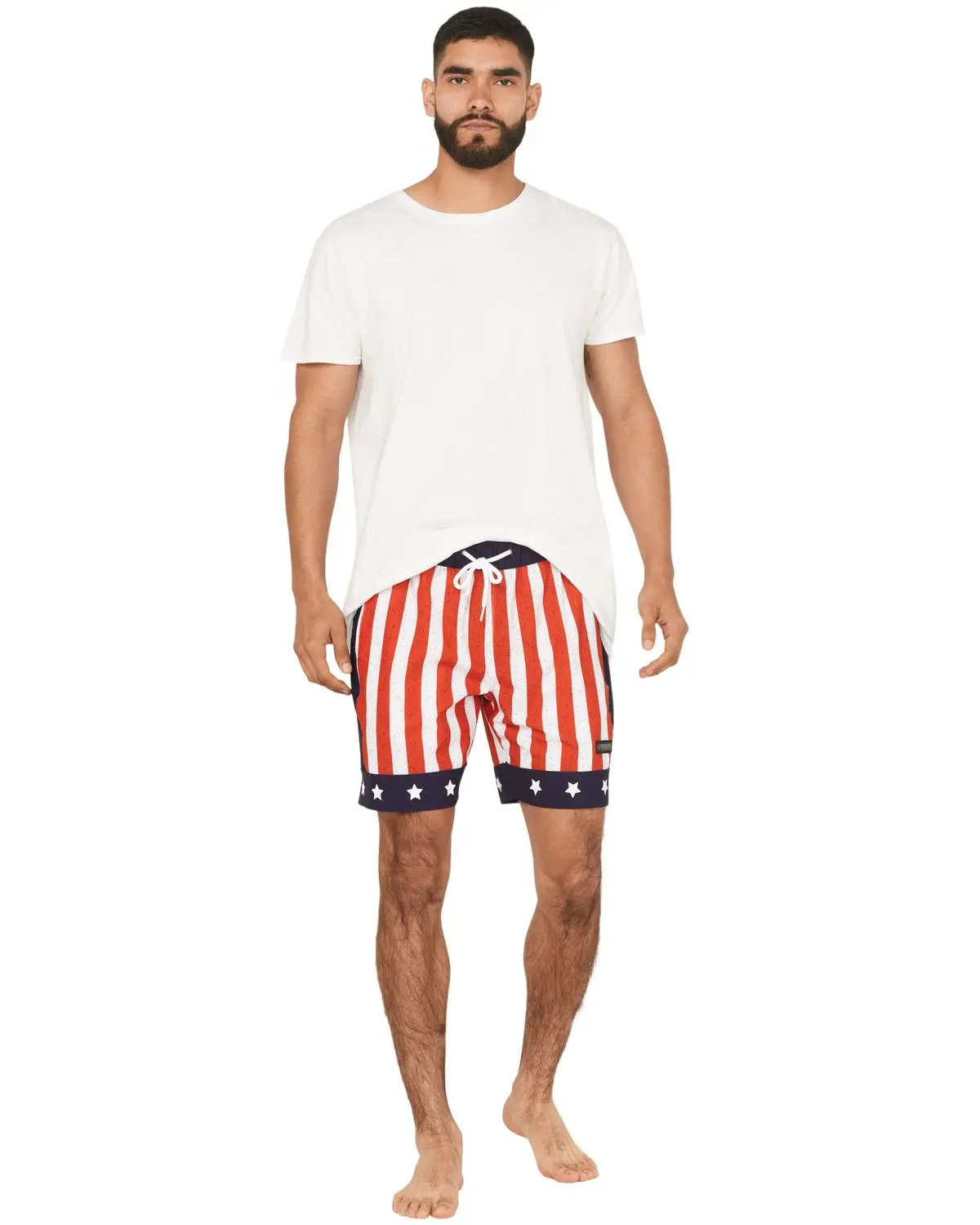 Rock & Roll Denim Men's And Men'S Americana Stretch Drawcord Shorts - Bm68b06754