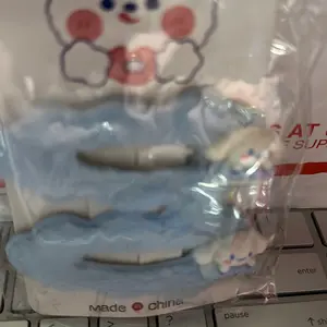 Cinnamon roll hair ties