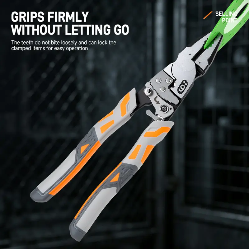 LOZLIN 55-Steel Self-Locking Anti-Skid Ratchet Pliers, Heavy-Duty Wire Cutters & Holding Tool, Hands-Free Grip DIY Hardware for Automotive, Plumbing Projects, Durable Pliers & Pincers LOZLIN 55-Steel Self-Locking Anti-Skid Ratchet Pliers, Heavy-Duty Wire Cutters & Holding Tool, Hands-Free Grip DIY Hardware for Automotive, Plumbing Projects, Durable Pliers & Pincers