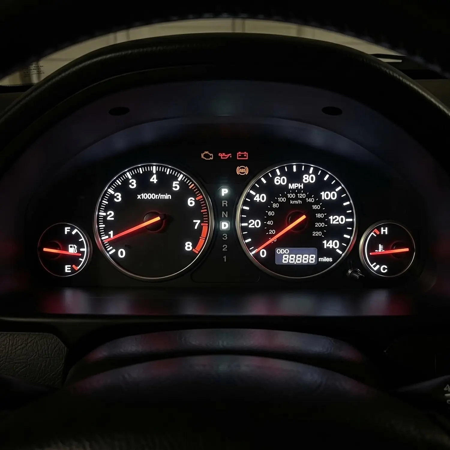 High Bright White Instrument Cluster Panel Speedometer Gauge Tachometer 12V Full LED Light Package Kits for Honda CRV CR-V 2002-2006,Pack of 12