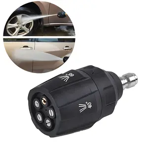 5-in-1 High-Pressure Car Wash Nozzle, Car Washing Sprayer, Multi-Mode Wash Nozzle with Quick Connector, High-Pressure Spray Nozzle for Vehicle Cleaning & Maintenance, Tools