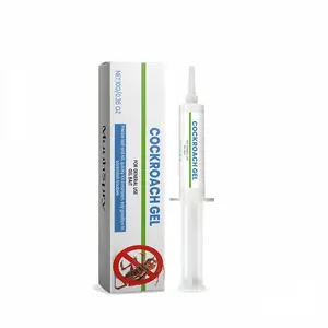Cockroach Bait Gel Roach Killer Gel Indoor Pest Control Roach Exterminator for Living Room Kitchen Bedroom Bathroom Home Fast Acting Whole Nest Cockroach Elimination Bait