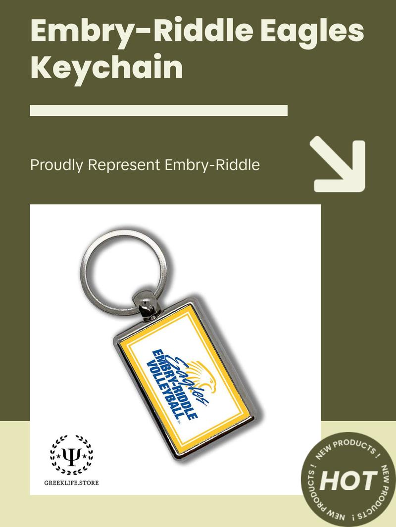 Embry-Riddle Aeronautical University Eagles Sport Keychain Rectangular