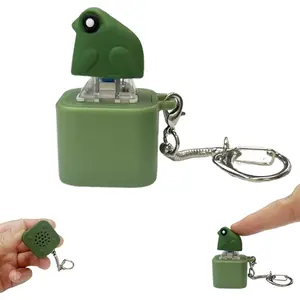 Frog Croaking Fidget Gift - Rechargeable Frog Croaking Keychain, Interactive Stress Reliever with Colorful Lights, Fun & Portable Anxiety Relief Gift