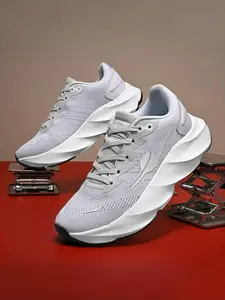 Unisex Gradient Rainbow Sole Running Shoes: Cushioned Rebound Design, Professional Marathon & Training Sneakers