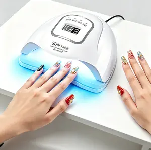 Cordless UV LED Nail Lamp for Gel Nails, Rechargeable UV Light, Professional Nail Dryer with 4 Timers, Automatic Sensor & Sensitive Mode for Fast Curing, Suitable for Gel Nail Polish Drying in Home Use and Nail Salons