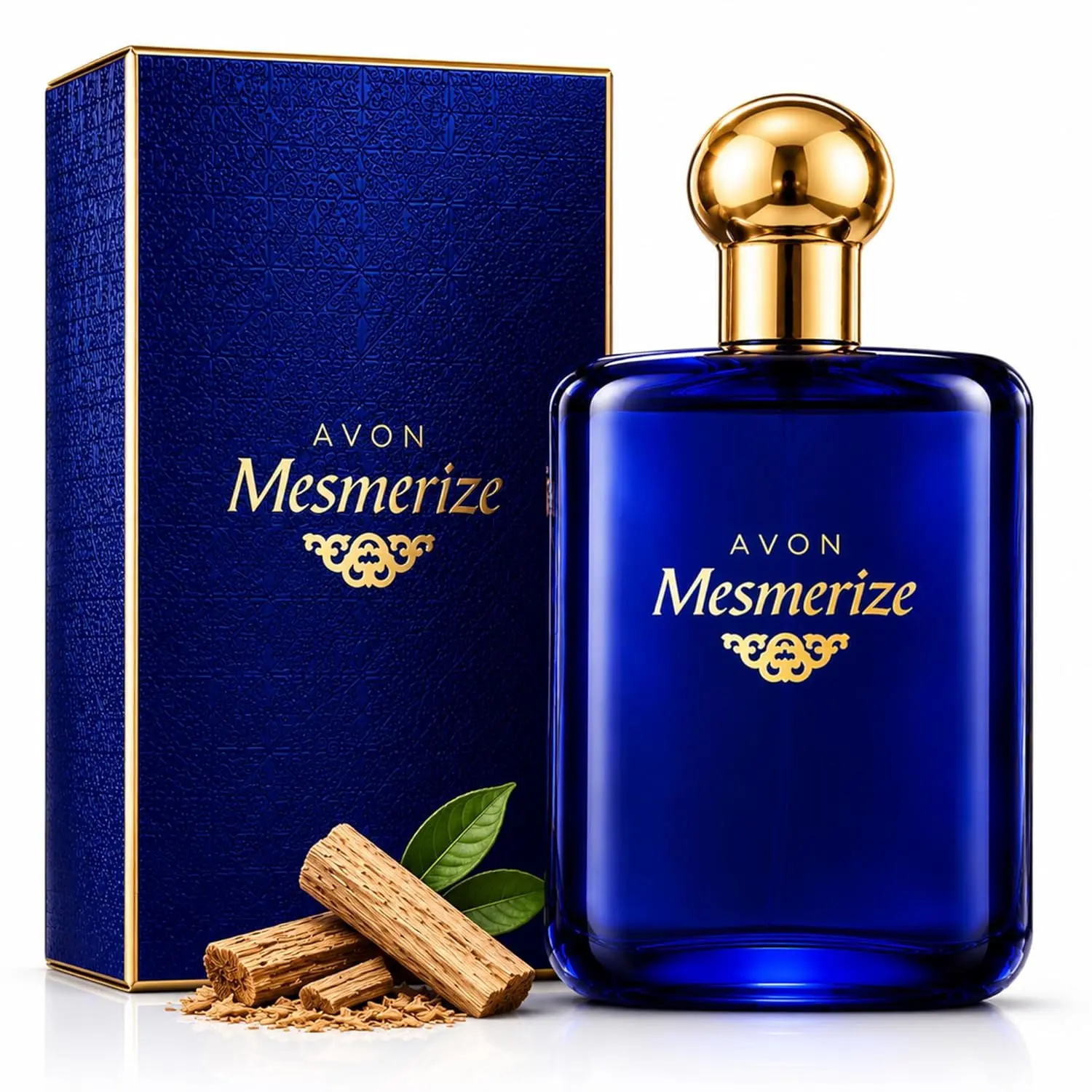 AVON Mesmerize Cologne Spray for Men, 3.4 fl oz – Warm Amber and Sandalwood Fragrance