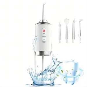 4 In 1 Cordless Water Flosser, Travel bag,4 Cleaning Modes 300ML Tank ,Thanksgiving, Christmas gifts for Home and Travel, IPX7 Waterproof Gum Care Cleaning Plaque Removal, Compatible with Mouthwash Pulling Oil Cleansing Powerful bitva e oralcare Whitening