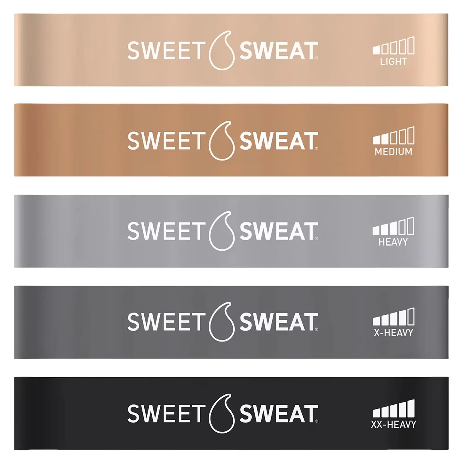 Sports Research Sweet Sweat®, Mini Loop Bands, 5 Loop Bands