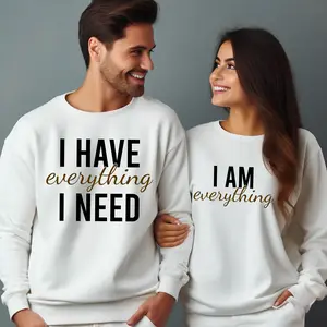 Couples Shirts, I am Everything Shirt, I Have Everything I Need Tee, Couples Outfit, Matching Couple Shirts, Anniversary Gift for Husband Wife, Wedding Gift, Valentine's Day Couple Gifts