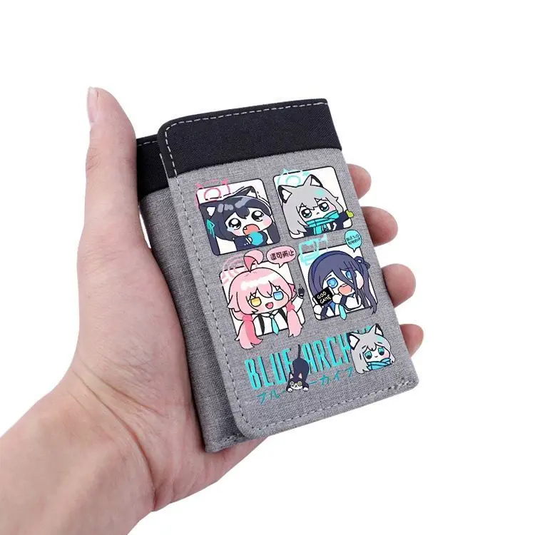 Blue Archive Merchandise Little Bird Tour Hoshino Shalufu Shiroko Tendo Alice Japanese Style Short Wallet Card Holder