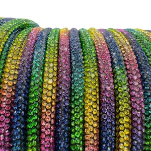 Rainbow Corded Rhinestone Rope