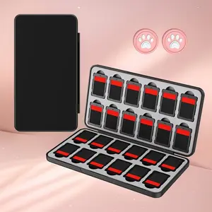 Game Card Storage Case with 24 Game Card Slots, Portable Game Card Storage Box, Durable Accessories for Nintendo Switch OLED NS Lite
