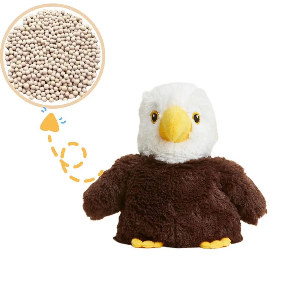 Microwave oven-heated plush warm-keeping toys detachable washable doll hand warmer cushion linen seed hot pack