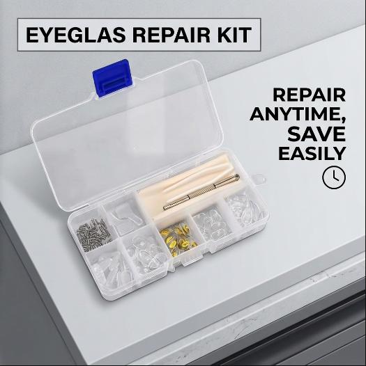 Eyeglass Nose Pads Kit · Upgraded Ultra-Soft Silicone Air Cushion Pads · Non-Slip Screw-in Glasses Repair Kit with Free Tools & Accessories · Perfect for Daily Glasses Wearers · All-Day Comfort for Work & Daily Use