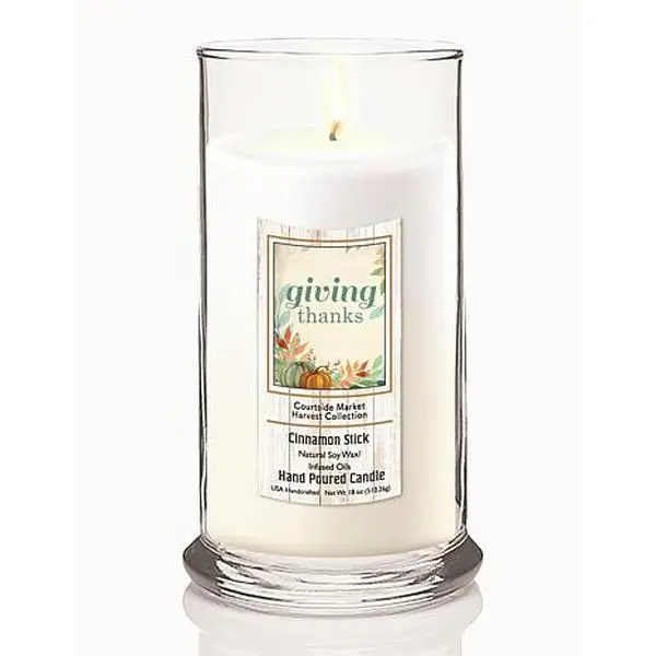 Courtside Market Harvest Collec. Giving Thanks Cinnamon Soy Wax Candle