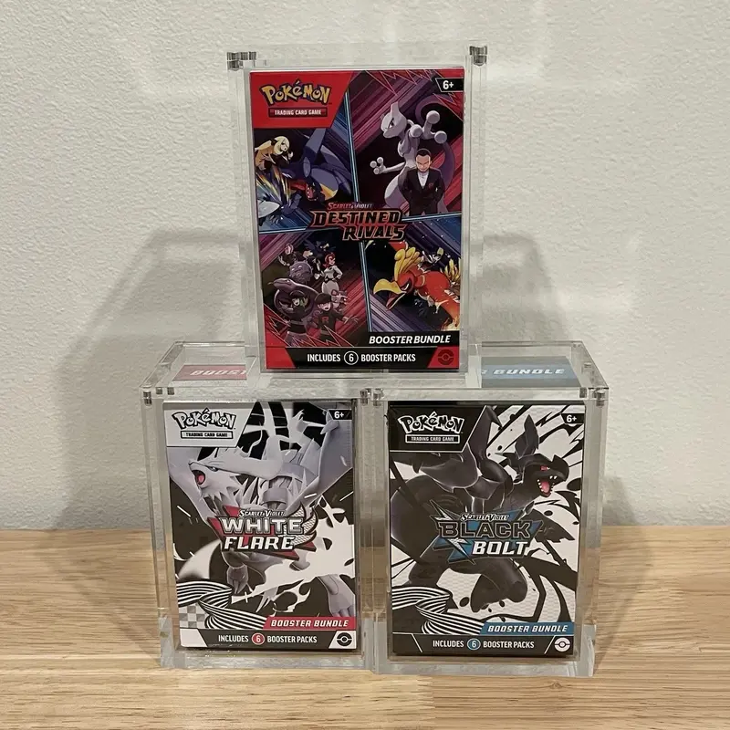 Pokemon Booster Bundle Acrylic Display Case for Display and Storage 99% UV  Resistant Magnetic Lid 25/50 Count - TikTok Shop