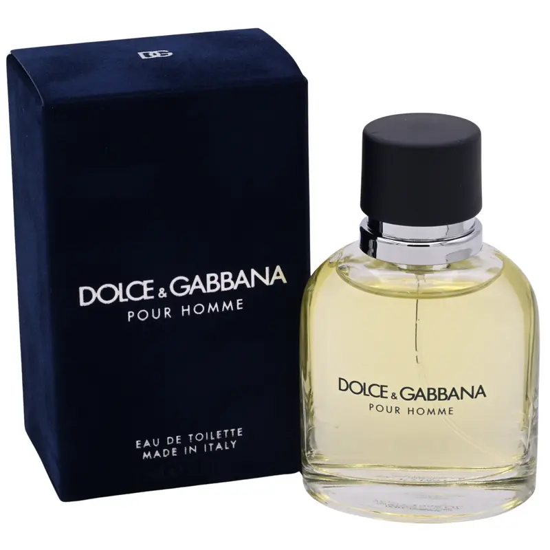 DOLCE & GABBANA Pour Homme Eau de Toilette (2.5 fl oz, 2-2.9 fl oz Range) - Men's Cologne, Boxed Daily Wear with Citrus Spark, Lemon Leaf Burst, Orange, Sage, Spicy Cinnamon Base, Bold Confident Cologne Scent, Classic Long-Lasting Liquid Fragrance