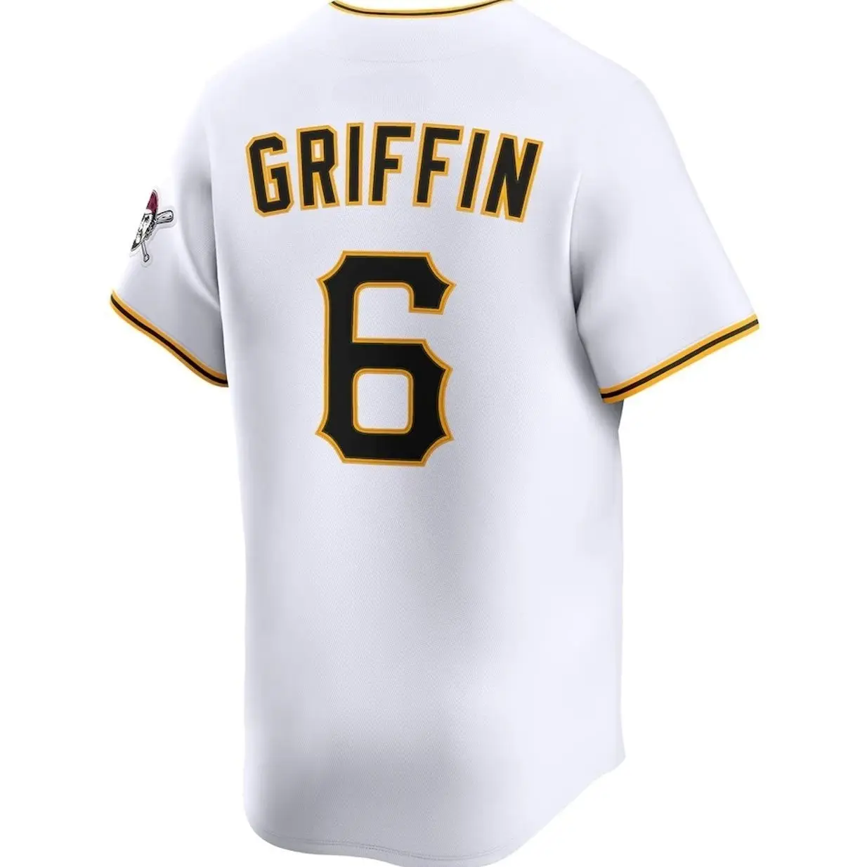 Men Baseball Jesey 6 Griffin Pittsburgh Team Home Jersey - White