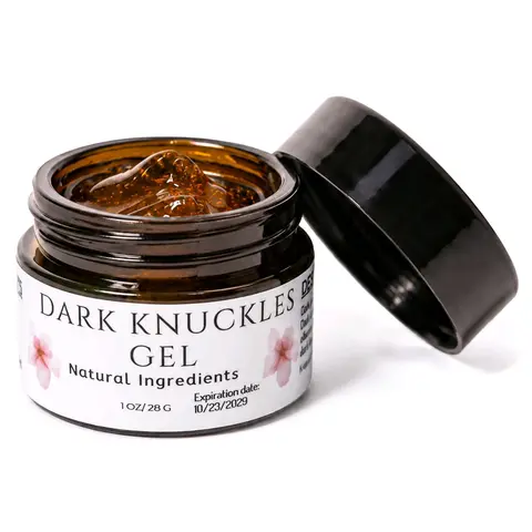 AHA Collagen Gel Mask for Dark Knuckles - 30ml Body Mask, Skin Repair, Moisturizing, Hydrating, for Adults' Normal Skin, Elbows, Knees - 12-Month Shelf Life, Single Item, 1 Pre-Bed Application for Optimal Results