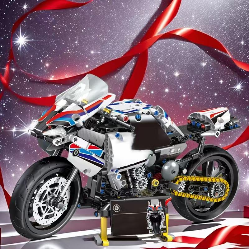 2418 Piece Building Blocks Car Motorcycle Set, Super Cool Design, Easy Assembly, Perfect Gift for Birthday Christmas Halloween Thanksgiving New Year