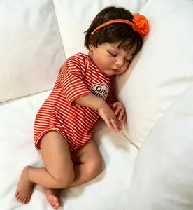 50cm 20 inch Rebirth Doll, made of vinyl, with a realistic sleeping state, suitable as a toy for girls and a companion for mothers. It is an exquisite collectible and an ideal companion toy.