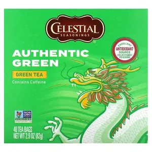 Celestial Seasonings Authentic Green Tea, 40 Tea Bags, 2.9 oz (82 g)
