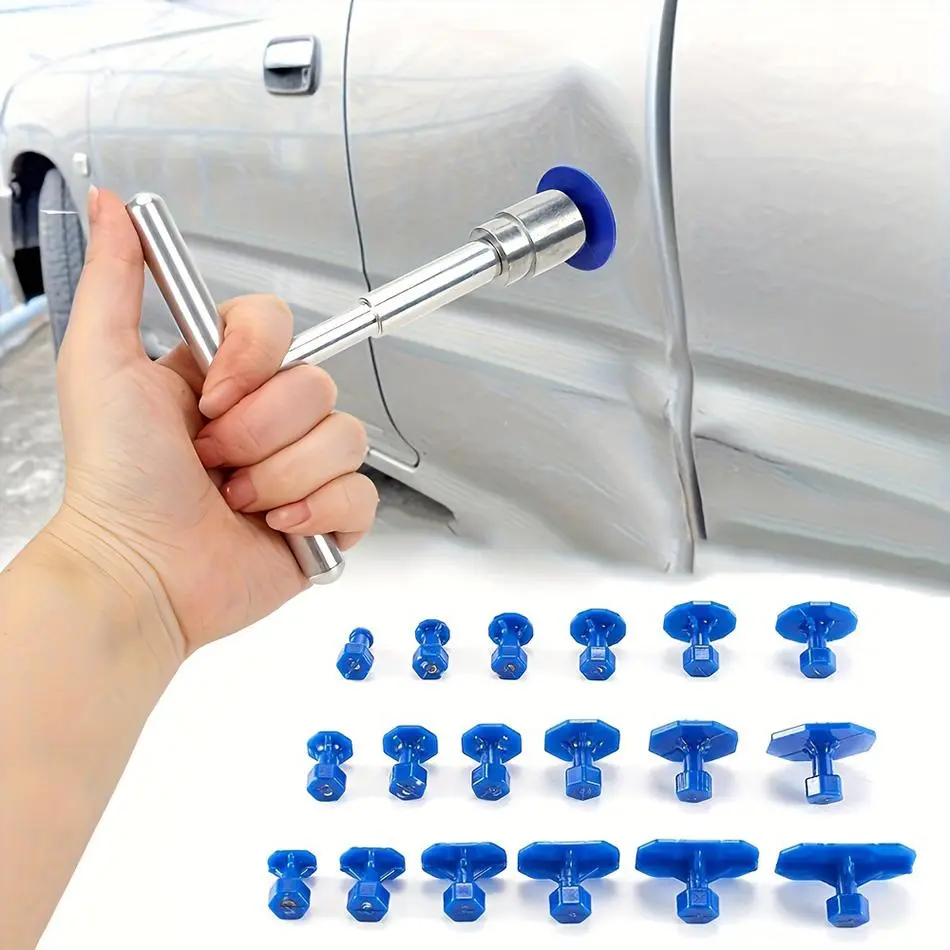 Paintless Car Dent Removal Tool Kit, Car Dent Puller, Car Body Dent Repair Tool Set, Car Dent Remover, Paintless Dent Repair Tool, Automotive Repair Tools, Auto Repair Supplies