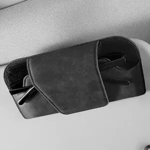 Car Sunglasses Holder Clip for Sun Visor, Vehicle Eyewear Storage Solution for Driver, Car Console Organizer, Essential UV Protection Accessory, Car Organization Supplies